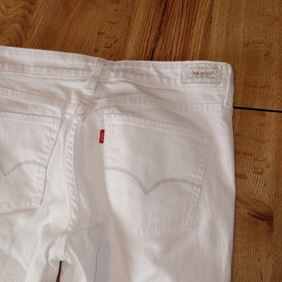 - Euc Levi's straight 552 white jeans size 8 s/c beautiful jeans - Picture 8 of 8